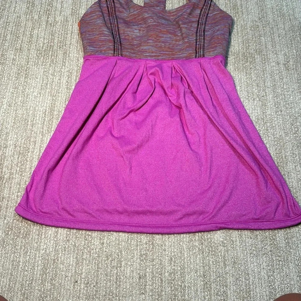 Lululemon Womens Size 4 Ultra Violet Racerback Tank Top Heathered Performance - Picture 4 of 13
